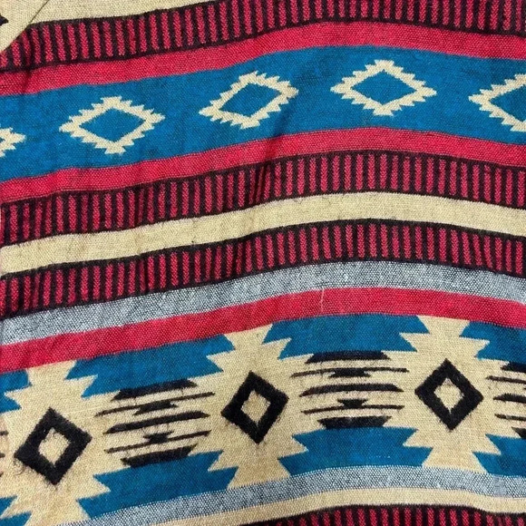 Mexicali Blues Bohemian Aztec Hoodie Size Small/ Medium - Picture 2 of 4